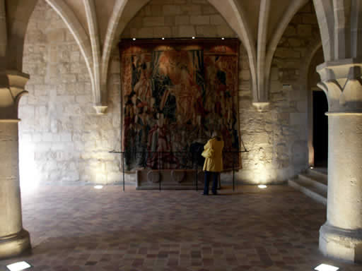 Medieval tapestries at Abbaye de Royaumont